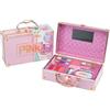 PINKIT Make Up Travel Case, 1 Valigetta con Specchio e Set di Trucchi per Bambini
