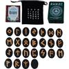 Generic di meditazione con borsa manuale e di stoccaggio - Runes Vikingas, Runes de Brujas | Mitologia del gioco in legno da 25 a meno di runes pe in legno massiccir meditazione, spirituale, divinac