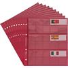 Prophila Collection 10 Small Prophila Kobra Coin Sheets for Euro Coins with Flags Cards