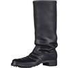 predolo Mini Stivali da Cavaliere Alti Fino al Ginocchio in 1:6, Scarpe da Bambola Casual retrò ed Eleganti, per Action Figure da 12 Pollici, Giocattolo, Nero