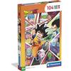 Clementoni - Puzzle per Bambini 104 Pezzi Supercolor, per Bambini 6+ Anni, Illustrazione con Personaggi della Serie Dragonball Daima, Idea Regalo, Made in Italy, 38x27 cm, 25092