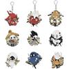 JUSONGKWCP 9 Hollow Knights Silksongs Portachiavi Game Carino Figure Ciondolo Hollow The Knights Acrilico Keychain Brosa Deco