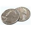 Rebetomo 1PC Double Sided Quarter Dollar (Teste) Trucchi Magici Doppia Faccia Moneta Scommessa Accessori Magici Primo Piano Street Illusioni Gimmicks Puntelli