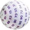 Dickly Dadi D100 Dadi poliedrici a 100 Facce per Giochi di Ruolo, Giochi da Tavolo, insegnamento della Matematica, Viola