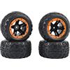 Frefgikty 4 Pz Pneumatico Ruota Pneumatico per HBX 16889 16889A 16890 16890A 1601 1602 SG1601 SG1602 RC Ricambi Auto Accessori