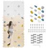 MAMOI® Parete Arrampicata Bambini per Bambini, Palestra e Gioco per Bimbi, Attrezzatura Arrampicata con e Senza Prese e appigli, Spalliera Svedese per Uso Interno
