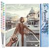 Figured'Art Dipingere con i Numeri - Paint by Numbers Passeggiata Romantica, Passatempo per Adulti, Kit Completo, Hobby Creativi - Quadri fai da te 40x50cm senza cornice