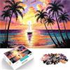 AITEXI puzzle 1000 pezzi per adulti Barca a vela al tramonto per il giocattolo di sfida del gioco educativo Regalo di compleanno, regali, arte murale 75x50cm