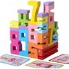 Frilla Blocchi Montessori in Legno per Numeri - 20 Blocchi Numerici per Contare & Imparare