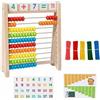 predolo Metodo in Legno, Metodo Educativo Pallottoliere 100 Perline, Stimola Abilità Matematiche, Pallottoliere Colorato per Bambini Giochi, Educativi Prescolari, Set 2