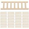 GARVALON 50 pezzi Miniatura Scala in Legno Mini Scalette per Casa delle Bambole e Fatati Accessori Decorativi per Paesaggi in Miniatura Scala per Decorazione Micro Scena