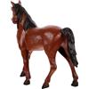 TOYANDONA Figura di Cavallo in Plastica Marrone Realistica Struttura Cava, Giocattolo Multifunzionale e Leggero per Ragazzo Ragazza, Decorazione per Casa e Scena