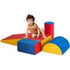RELAX4LIFE Set da Gioco con Blocchi in Schiuma per Arrampicarsi e Gattonare, Giocattoli Educativi per Bimbi con Colori Vivaci e Forme Diverse, per Soggiorno, Cameretta e Asilo Nido (Colorato-2)