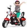 SOARS Moto Elettrica per Bambini 6V a 3 Ruote con Luci LED e Suoni, Motorino Triciclo con Acceleratore a Pedale, Motocicletta con Specchietto, 3 km/h, Carico 30 kg, 3+ Anni (Rosso)