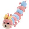 Generico 1 Pezzo Di Peluche A Forma Di Bruco, Bambola Di Peluche, Cuscino Di Tiro (rosa)
