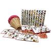Magie di Natale Gioco tombola napoletana la smorfia con cartelle a colori e numeri in legno (48 Cartelle)