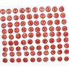 ibasenice Set 90 Pezzi Pedine Numeriche in Legno per Gioco Scacchi Numeri da 1 a 90, Sviluppo Intelligenza e Abilità Logiche, per Giochi Matematici e Sudoku