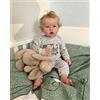 RXDOLL Bambola in silicone pieno 20 pollici Reborn Baby Dolls Silicone Full Body Realistico Bambola Neonato Ragazzo Vita Reale Neonati Bambole Reborn Bambole Bambini realistici con accessori