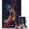 LLONGKT Puzzle di giocatori di tennis per adolescenti, 1000 puzzle, gioco educativo, sfida, giocattolo, decorazione da parete, regali unici per compleanno e Natale (38x26cm)