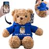 MeterBear Orsacchiotto Peluche Personalizzato con Nome Foto, Orsetto di Peluche Teddy Bear come Regali Personalizzati per lui Natale Regali Compleanno San Valentino Anniversario (26cm)