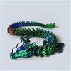 Haichrin Drago stampato 3D, giocattolo snodato Dragon Fidget, drago flessibile e poseable per la decorazione di auto e statuette ornamentali, 45 cm, Olografico