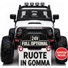 TOYSCAR Auto Macchina Elettrica per Bambini 2 Posti 24V Fuoristrada Big Adventure Telecomandata Sedile in Pelle Porte Apribili Doppio Motore Elettrico Carico 35 kg Ruote in Gomma E TAPPETINI
