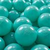KiddyMoon 200 Palline/7Cm Palline Morbide Colorate per Piscina Bambini Fatto in EU, Turchese Chiaro