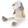 Mousehouse Gifts Peluche Cane Cagnolino Cucciolo 30 cm con Gambe e Braccia a Righe