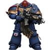 JOYTOY Warhammer 40k Space Mrine Ultramarines Sergeant Gadriel - Action figure da collezione in scala 1/18, con design squisito, regali per fan e collezionisti