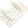 LABRIMP Grucce Mini per Abiti Bambole 50 Pezzi in Metallo Oro | Vestiti delle Bambole, Uso nella Stanza delle Bambole, Formato 40mm, per Ragazzo Ragazza