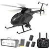 NULA YU Xiang F119S MD500 Elicottero RC 1/16 con flusso ottico, motori dual brushless, modalità di volo 6G/3D e luci a LED - Hobby 2.4G 9CH Little Bird Militare Elicottero Modello RTF