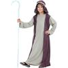Generico Costume San Giuseppe Pastore Bambini Vestito Pastorella Bambina Costume da Pastorella per Bambina Include Abito Natale Set di Costumi da Pastore Medievale per Bambini