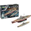 Revell Set regalo La leggendaria Bismarck (1:700 e 1:1200)