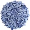 Q-Bricks Set di mattoncini classici | 300 pezzi di mattoni base in 5 forme | Colore: Lavanda | Confezionato in una scatola riutilizzabile | 100% compatibile| Prodotta nell'UE