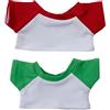 niannyyhouse Bambola di peluche da 10 cm, 15 cm, 20 cm, vestiti che bloccano il colore, t-shirt, maglietta morbida, accessori per vestire (A2, 10 cm)