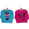 I LOVE FANCY DRESS LTD I LOVE FANCY DRESS Maglietta Minnie Mouse - Blu Disney Jumper Felpa con stampa glitterata di Minnie Mouse (2 anni)