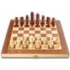 Palmitessa Scacchiera in Legno, Scacchiera Pieghevole Chess Board Set, pieghevole portatile set scacchiera, per bambini adulti festa di viaggio 29x29 cm