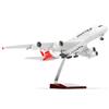 QIYUMOKE Modellino di Aereo pressofuso in Scala 1/200 per Airbus A380 per Australia Aviazione con Supporto (14 Pollici) Kit Modello Prefabbricato per Adulti Regalo Creativo per l'Aviazione Display da Tavolo