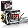 Mould King 10203 Blocchi da costruzione per auto - costruire l'ultimo kit di modello di trasmissione del motore V8 Set di mattoni per auto sportive (1.169 pezzi) Regalo di giocattolo
