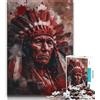 LLONGKT Puzzle per adolescenti da 1000 pezzi, indiani, 1000 pezzi per adulti, ideali come regalo per tutta la famiglia dai 14 anni in su (dimensioni 38x26cm)