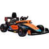 AIYAPLAY 12V Macchina Elettrica per Bambini 3-5 Anni con Licenza McLaren, Macchinina Elettrica con Sospensione, Telecomando, Musica, MP3 e Clacson, in PP e Acciaio Inox, 115x67x50 cm, Arancione