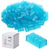 Katara 120 Mattoni da Costruzione 4x2, Compatibile con Tutti Gli Altri produttori, Disponibile in Molti Colori - Blu Trasparente