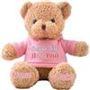 JABECODIFA Orso di Peluche Personalizzato con Testo Foto Personalizzato, Orsacchiotto Peluche come Regalo Personalizzato per Donne Uomini a San Valentino, Regali Anniversario, Regali di Natale (30cm)