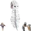 Generico Spinosaurus Plush Dino Outfit, Dinosaur Costume-3D Skeleton Design, Halloween Realistic Dinosaur Skeleton Costume Set, Quick-Change, Machine Washable,Divertido para Carnaval y Fiestas (116cm)