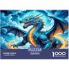 OTBSDNKZZ Dragon Puzzle 1000 Pezzi Regali Per Gli Amanti E Gli Amici 1000 Teile Fairy Tales Giochi Educativo E Giocattoli Sfida Regalo Divertente Gioco Per Famiglie Für Erwachsene Und Kinder Ab 8 Jahren 70x50cm