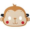 Jtnohx Feltro Maschere Animali, 10 Pz Maschera Halloween, Costume Animale per Compleanno Party Forniture (Monkey Mask)