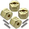 GPM Axial 1/18 UTB18 Capra 4WD Unlimited Trail Buggy AXI01002 Aggiornamento Parti Brass Hex Adapters 12x10mm