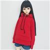 XiDonDon 30 cm/45 cm/60 cm Vestiti per Le Bambole 1/3 1/4 1/6 Accessori per Bambole BJD BJD SD Moda Fai da Te con Cappuccio Giocattoli Bambole Abbigliamento (Red,1/4)