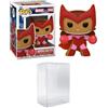 Funko Pop! Marvel: Gingerbread Scarlet Witch Bundled with EcoTEK Pop Protector