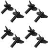 FYWYVIY 4 Paia Di Pagaie Ad Alta Resistenza For Barche RC A 3 Pale, Diametro 26 Mm, Foro For Albero 2,2 Mm, Elica For PC Completamente Immersa For Parti Di Barche Esche RC Modificate Fai Da Te(4pairs black)